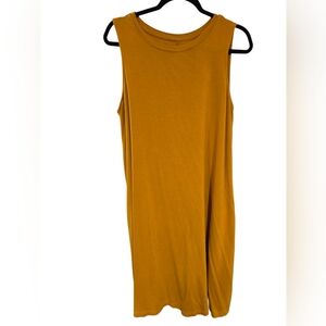 Time and Tru Sleeveless Mustard dress sz XL 16-18